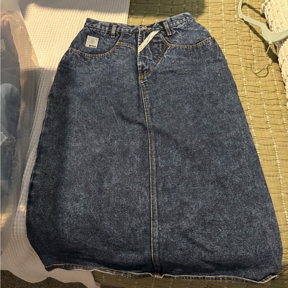 Vintage Blue Denim Skirt